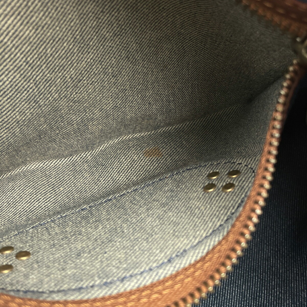 Celine Macadam tote bag denim blue brown - Picture 5 of 6